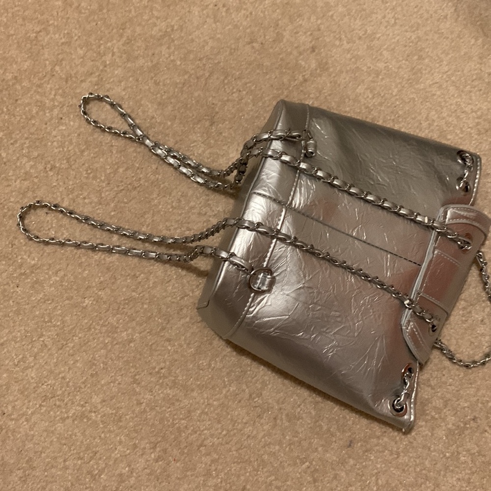 Cute Solid Color Large Capacity Chain Strap Backp… - image 3